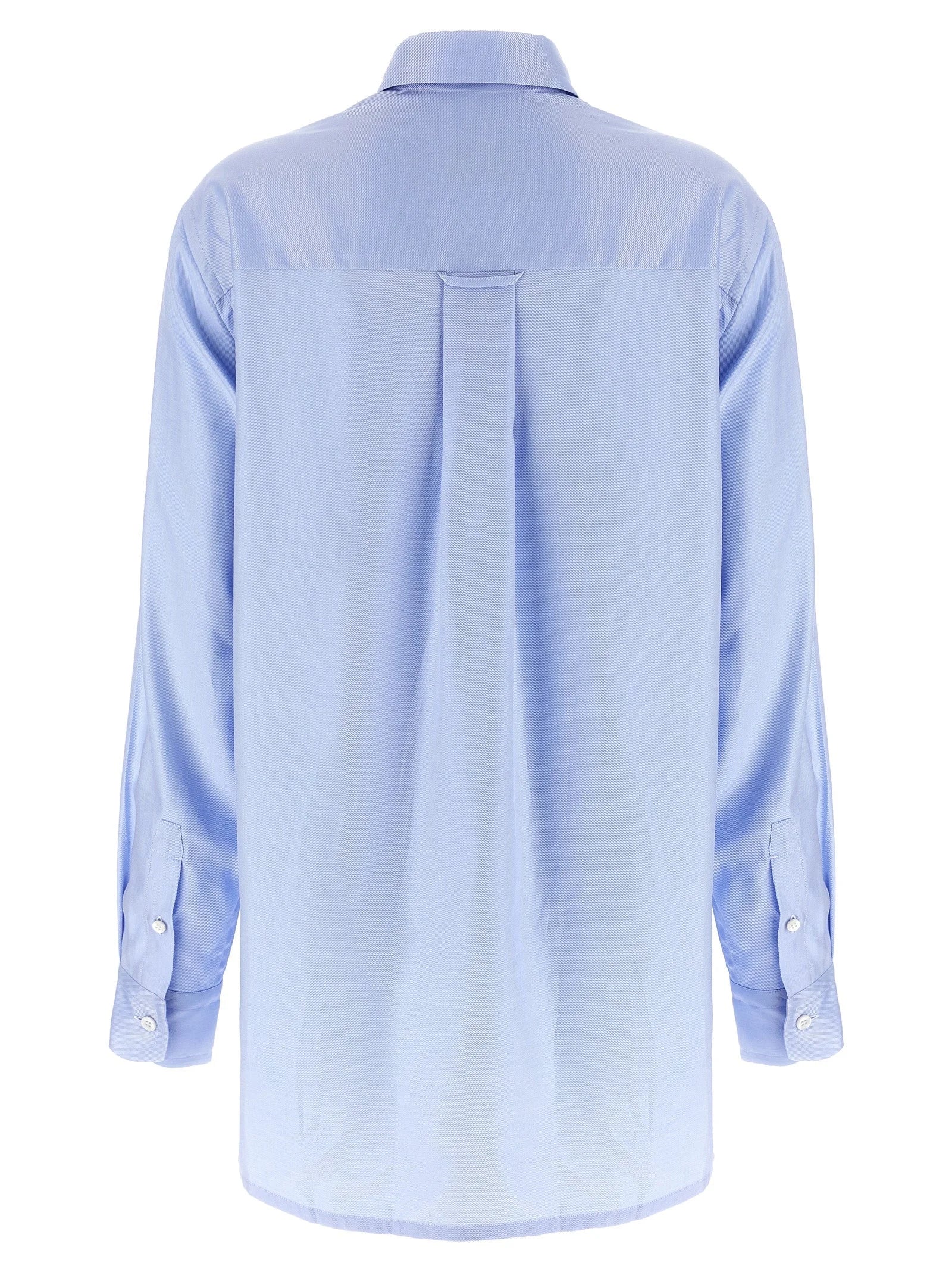Brioni Blue Cotton Blouse - IT44