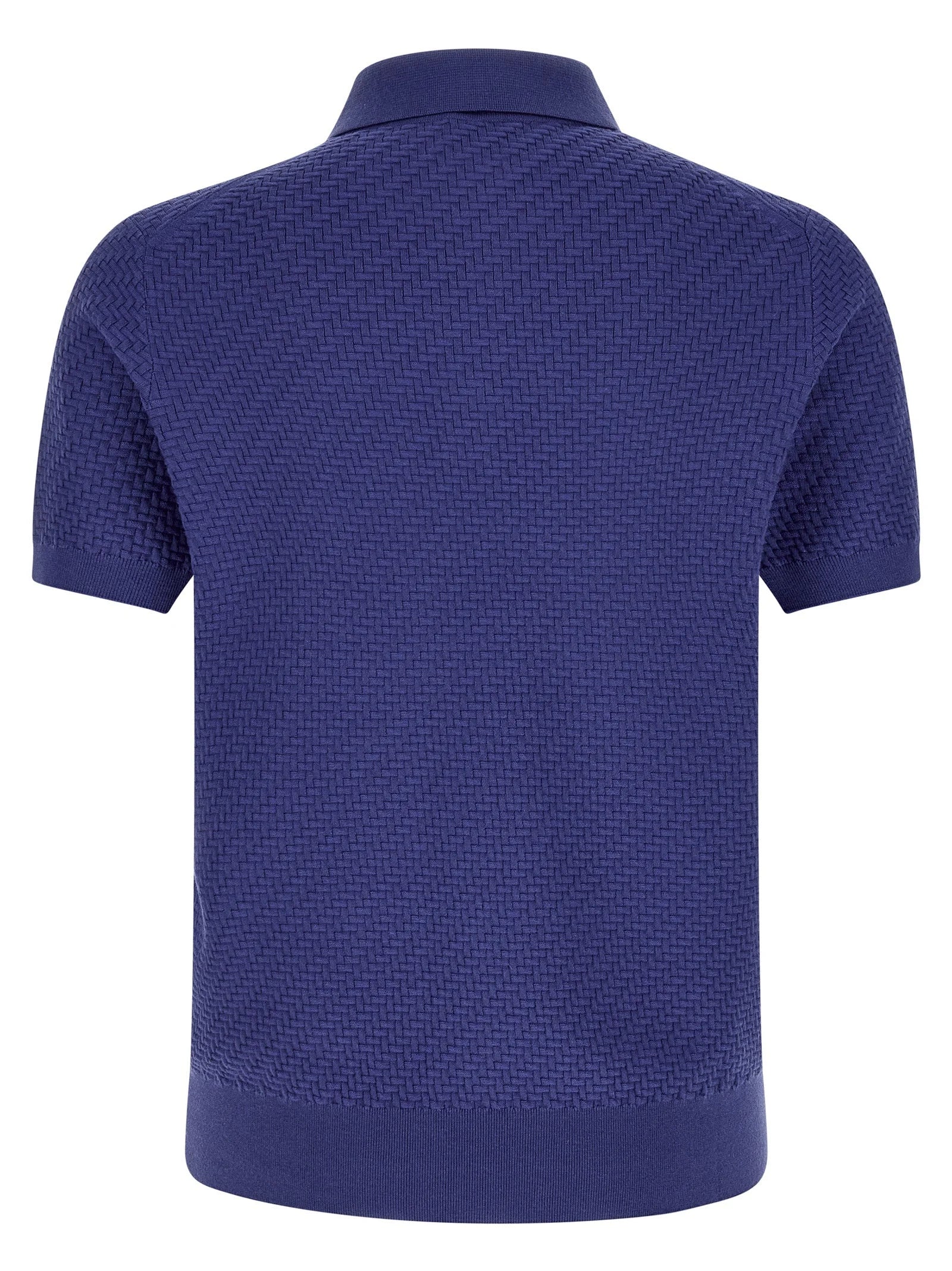 Brioni Blue Cotton Polo Shirt
