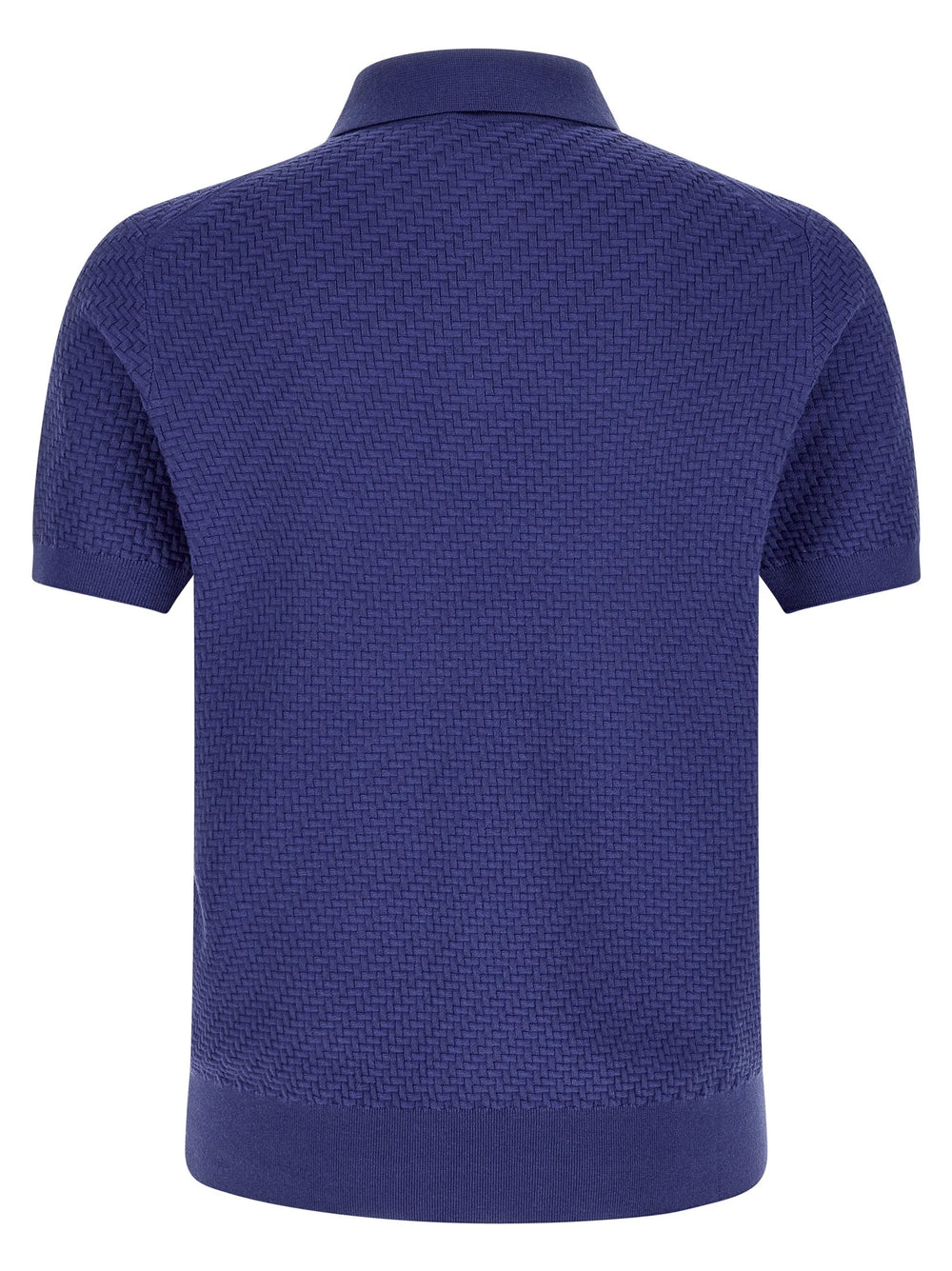 Brioni Blue Cotton Polo Shirt