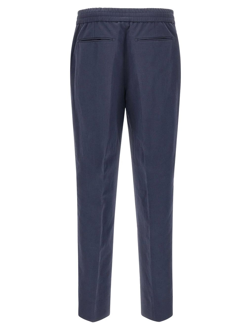 Brioni Blue Linen Casual Pants