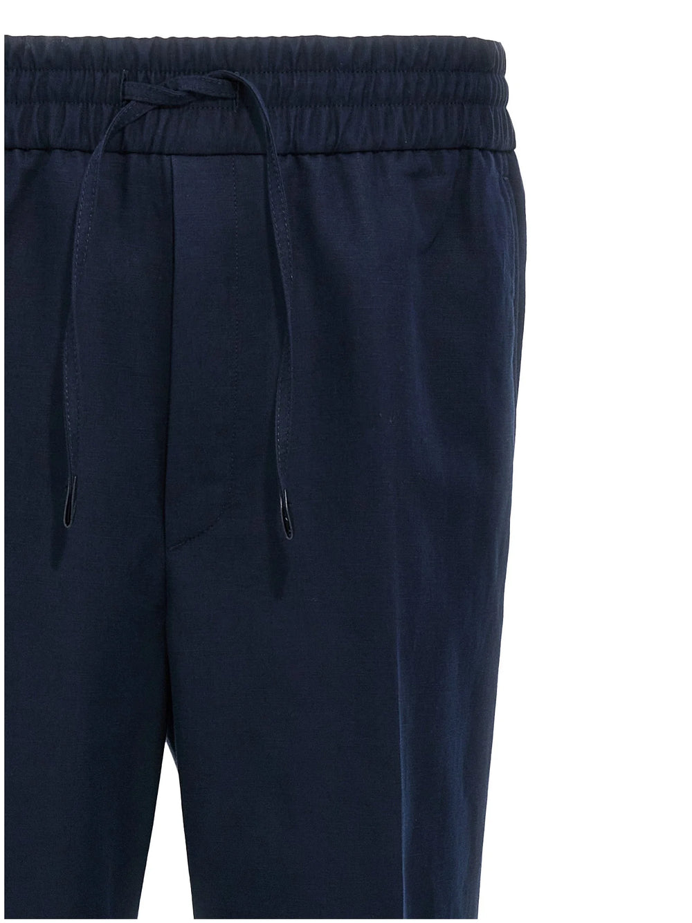 Brioni Blue Linen Casual Pants - XXL
