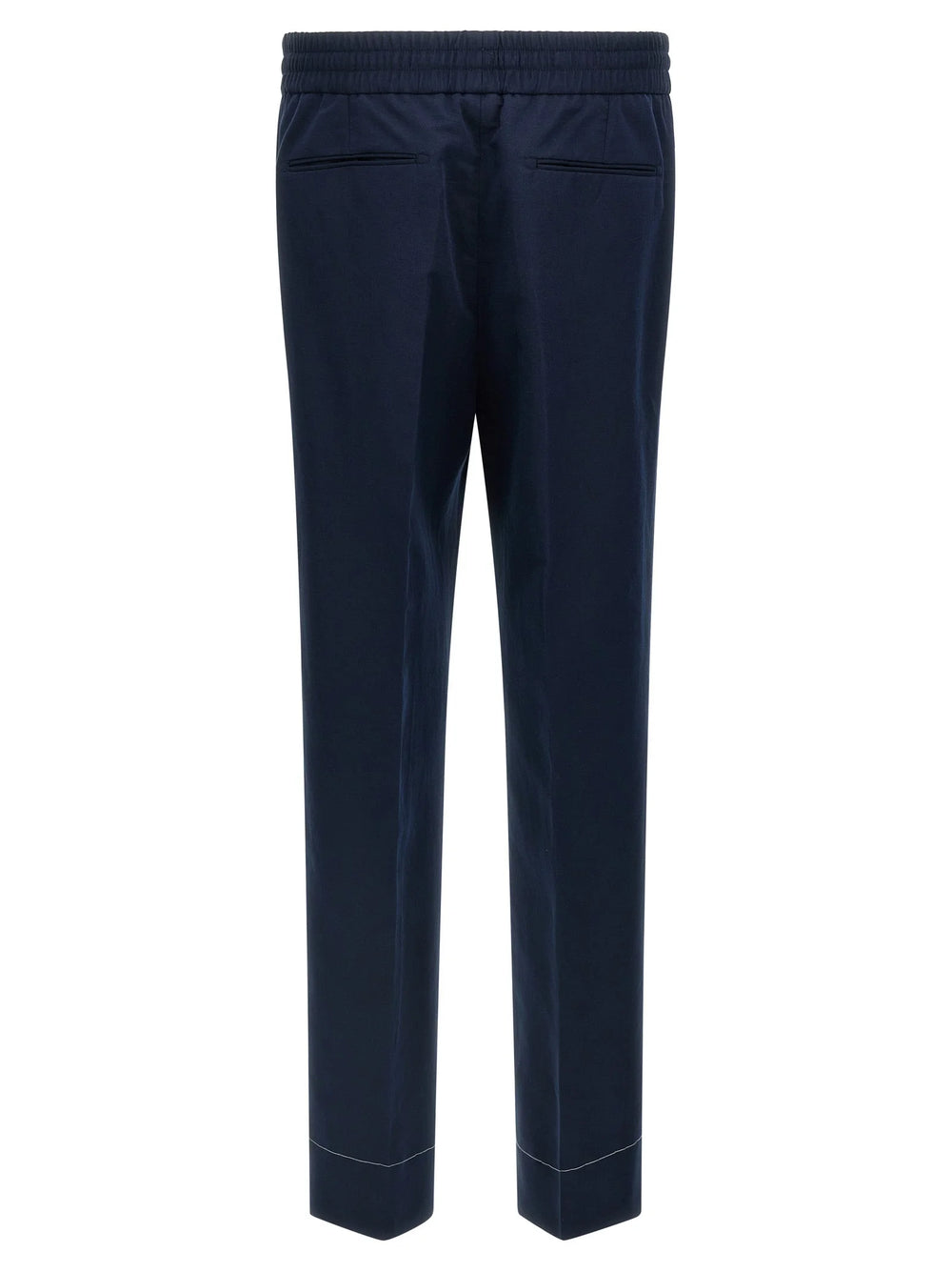 Brioni Blue Linen Casual Pants - XXL