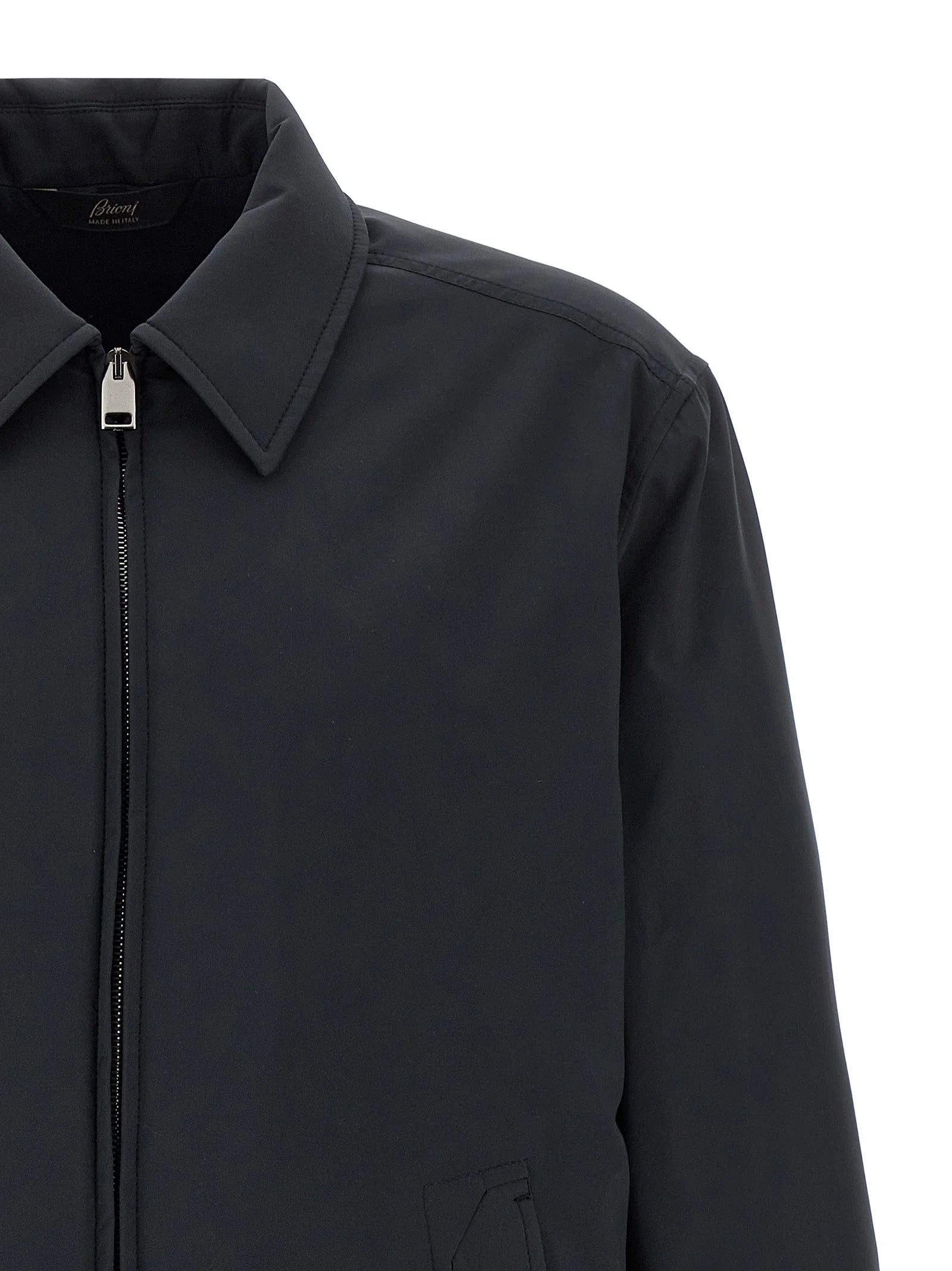Brioni Blue Polyester Shell Jacket - XL