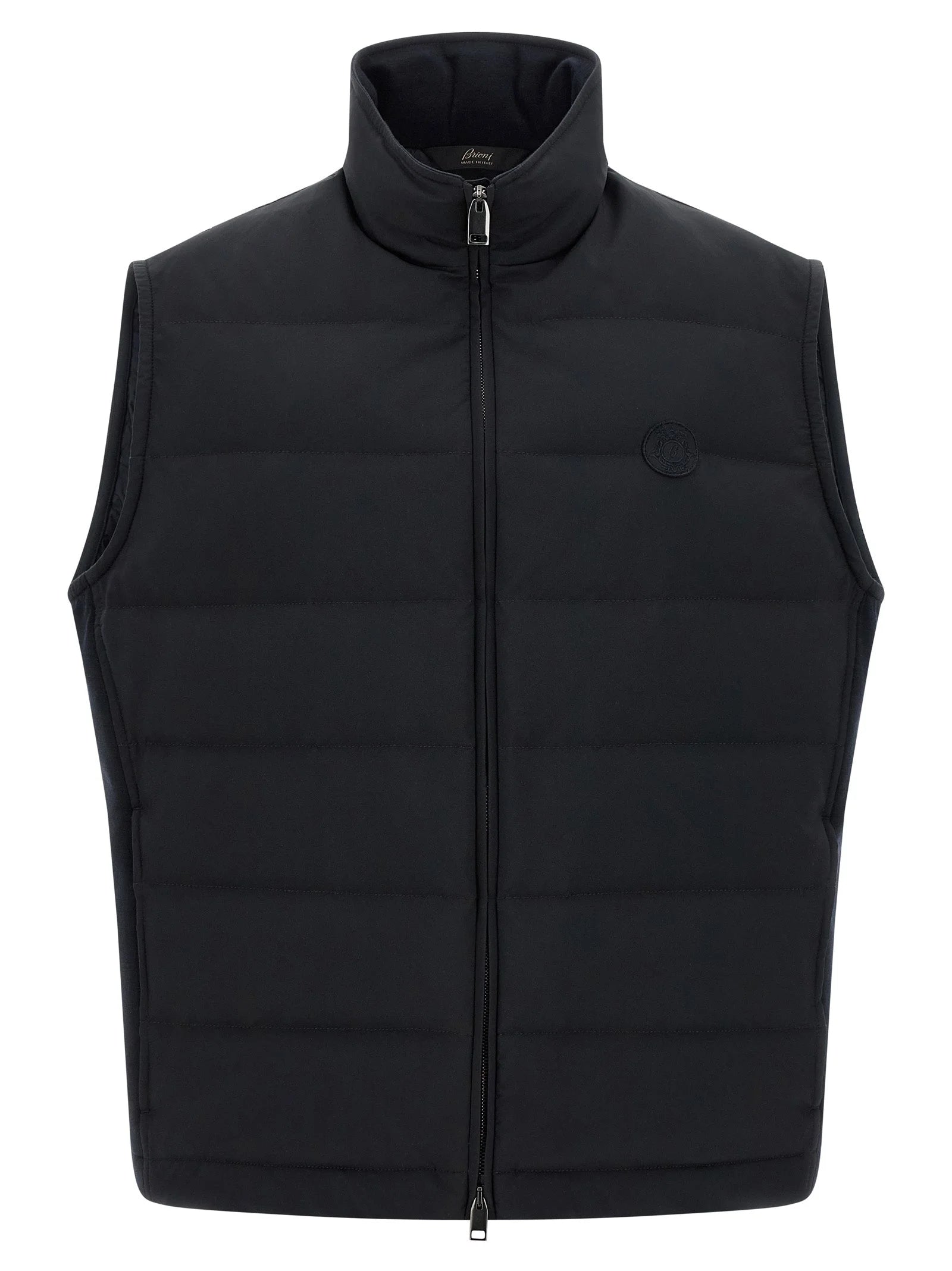 Brioni Blue Polyester Sleeveless Jacket - XL
