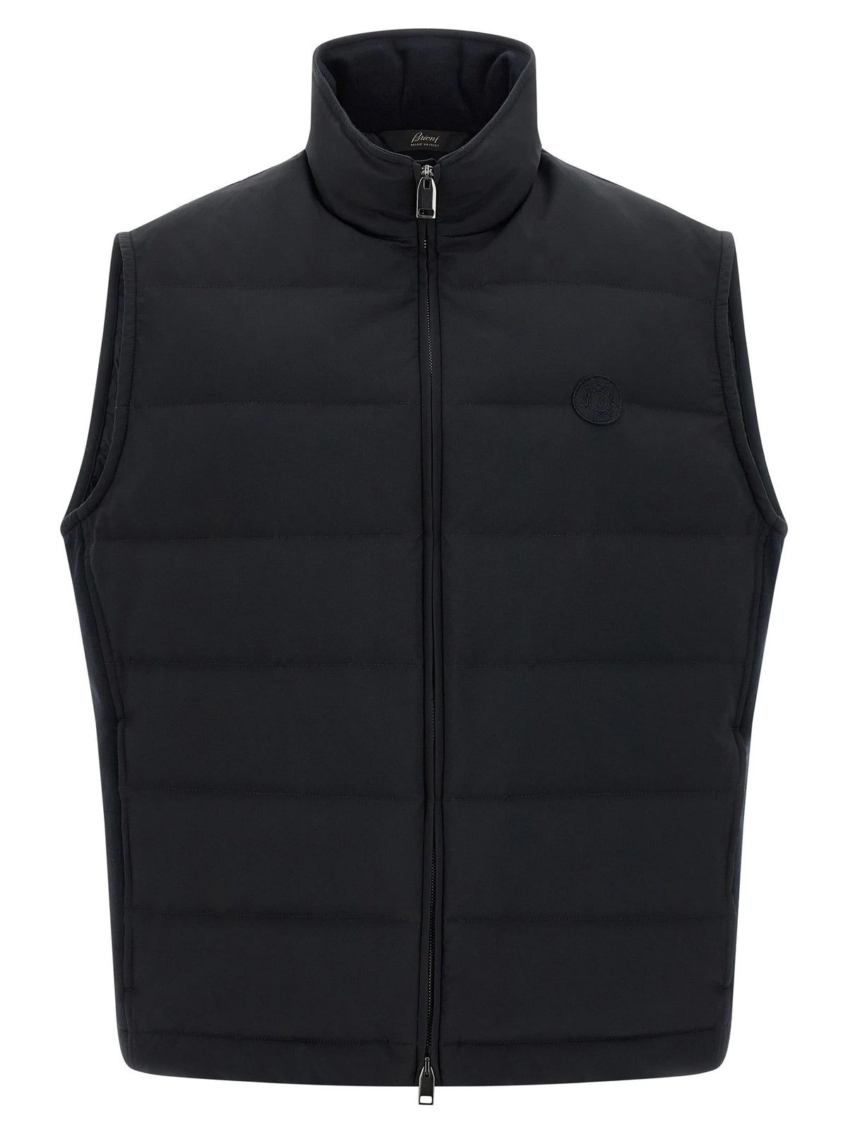 Brioni Blue Polyester Sleeveless Jacket - XL