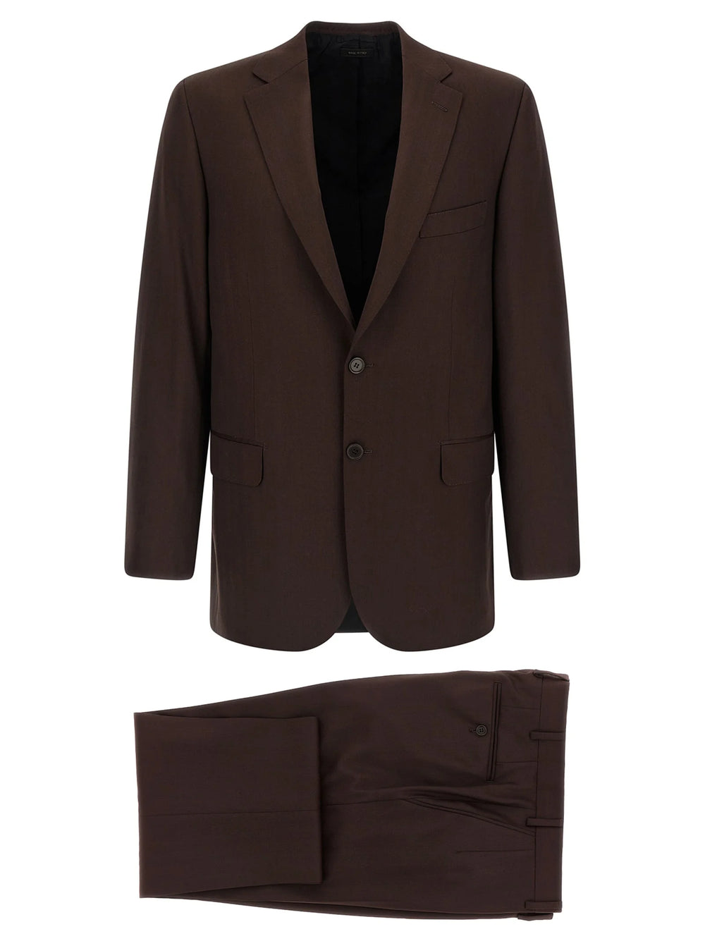 Brioni Brown Wool Two-Piece Suit - IT50 | L