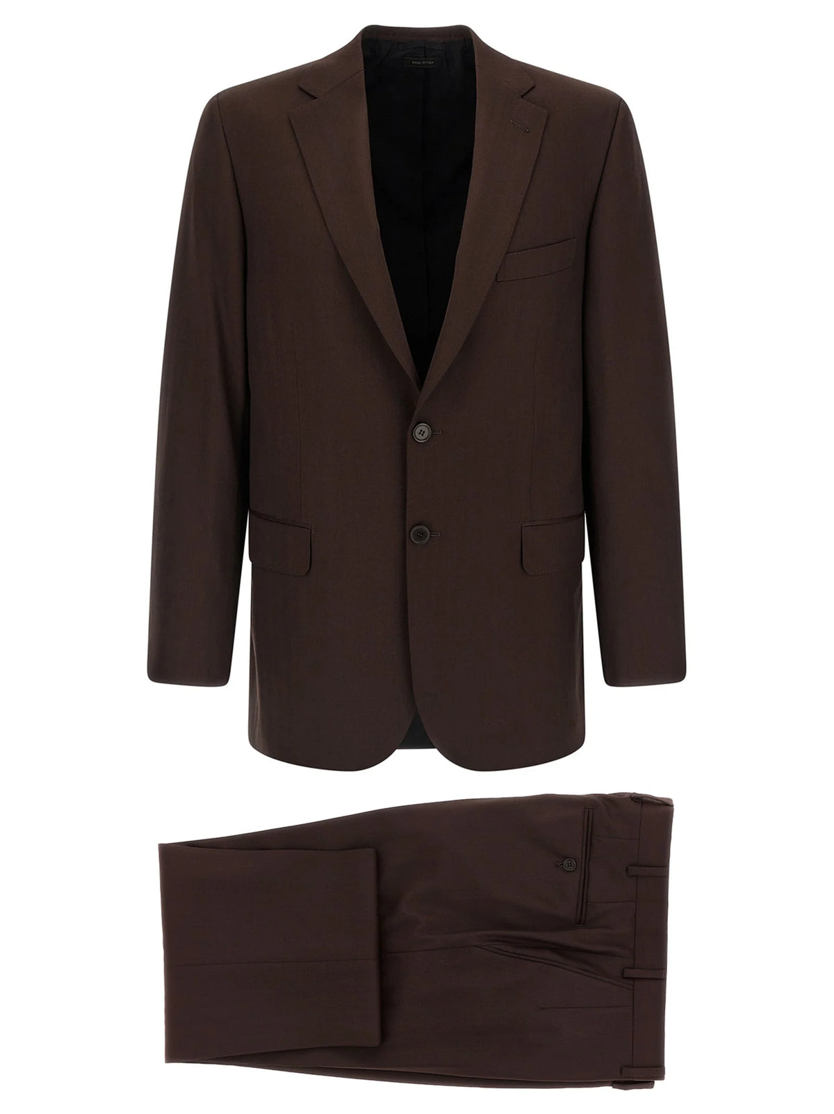 Brioni Brown Wool Two-Piece Suit - IT50 | L