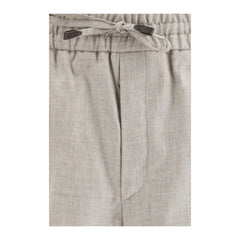 Brioni Gray Linen Casual Pants - IT50 | L