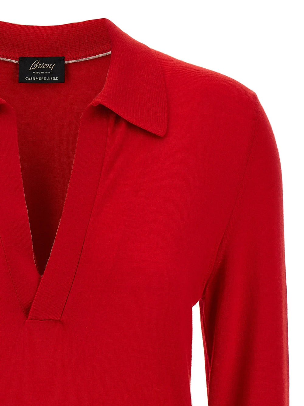 Brioni Multicolor Cashmere Polo Shirt - IT38