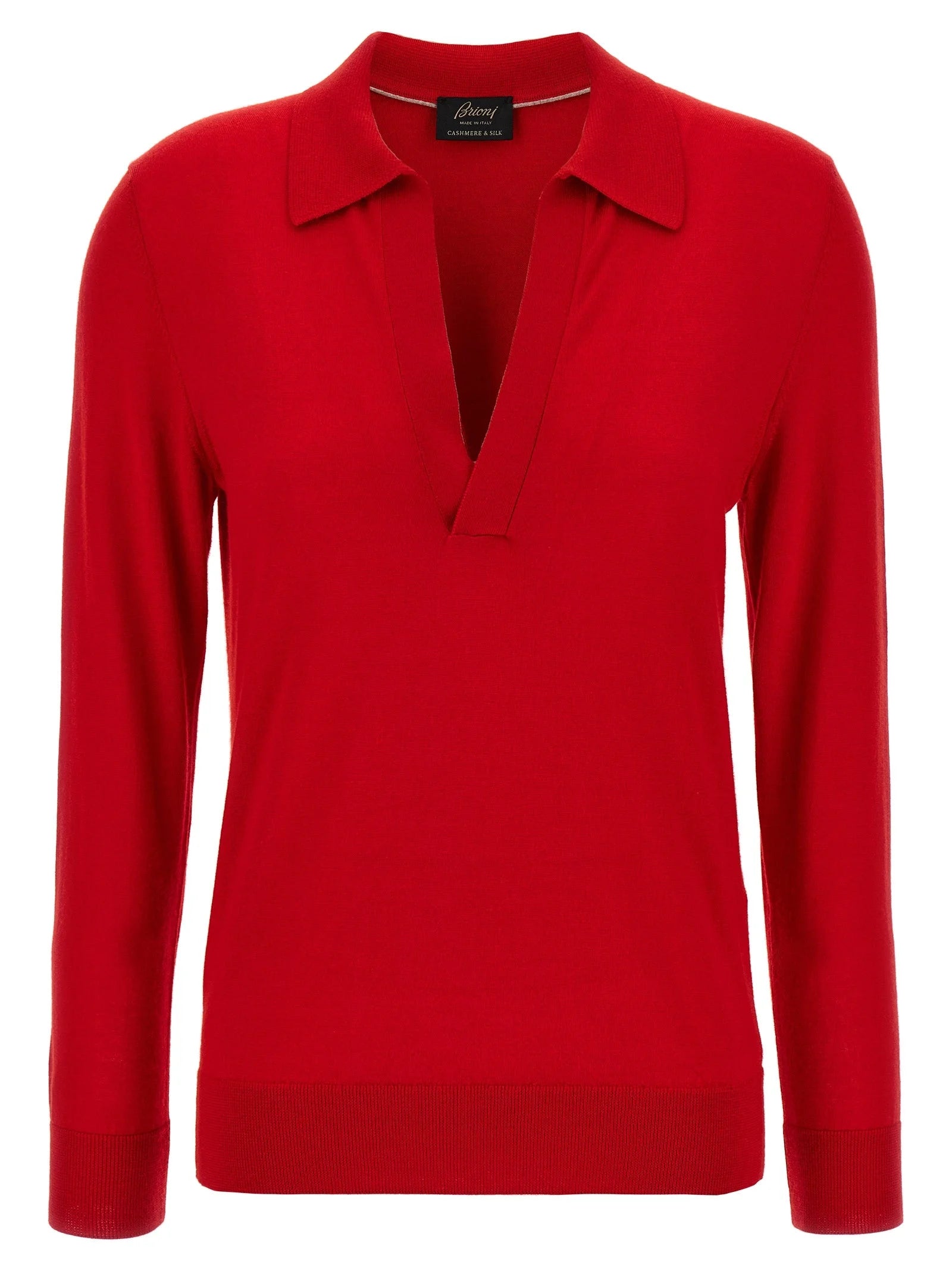 Brioni Multicolor Cashmere Polo Shirt - IT38