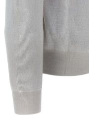 Brioni White Cashmere Cardigan - XXL
