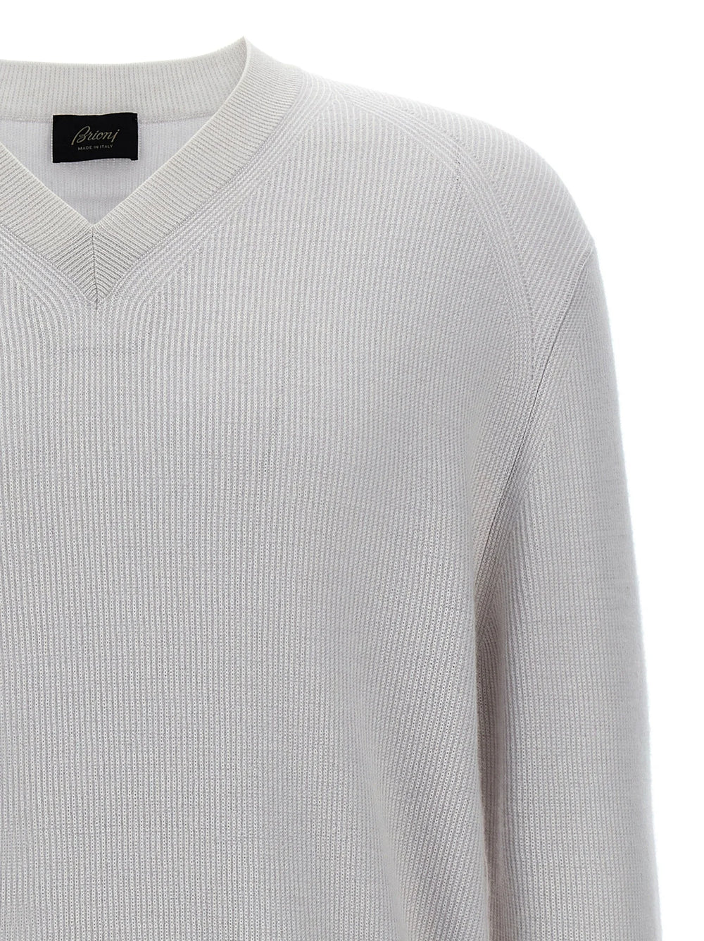 Brioni White Cashmere Cardigan - XXL
