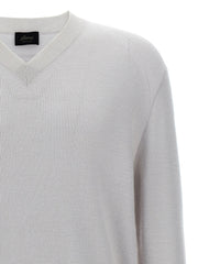 Brioni White Cashmere Cardigan - XXL