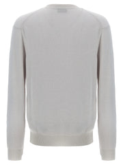 Brioni White Cashmere Cardigan - XXL
