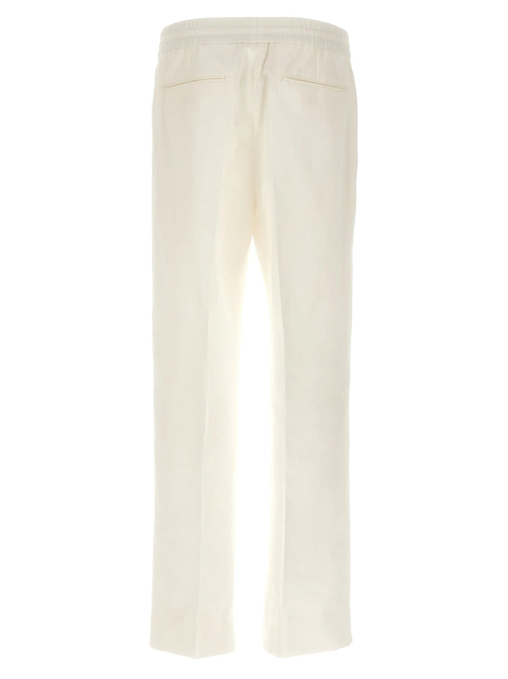 Brioni White Linen Casual Pants - XXL