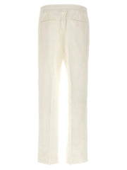 Brioni White Linen Casual Pants - XXL