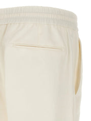 Brioni White Linen Casual Pants - XXL