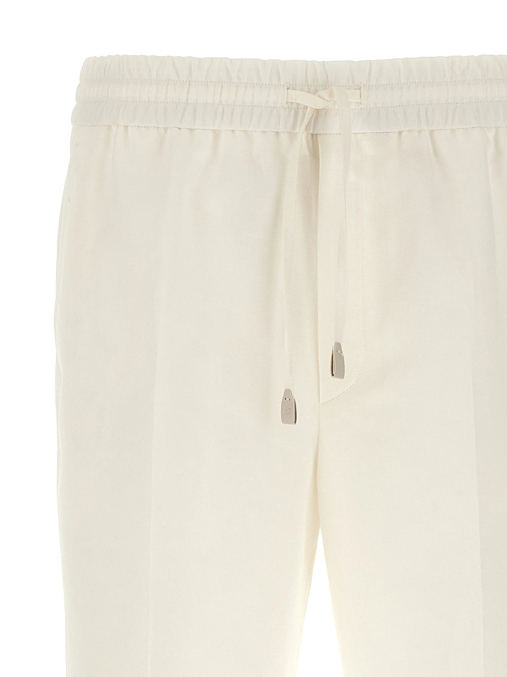 Brioni White Linen Casual Pants - XXL