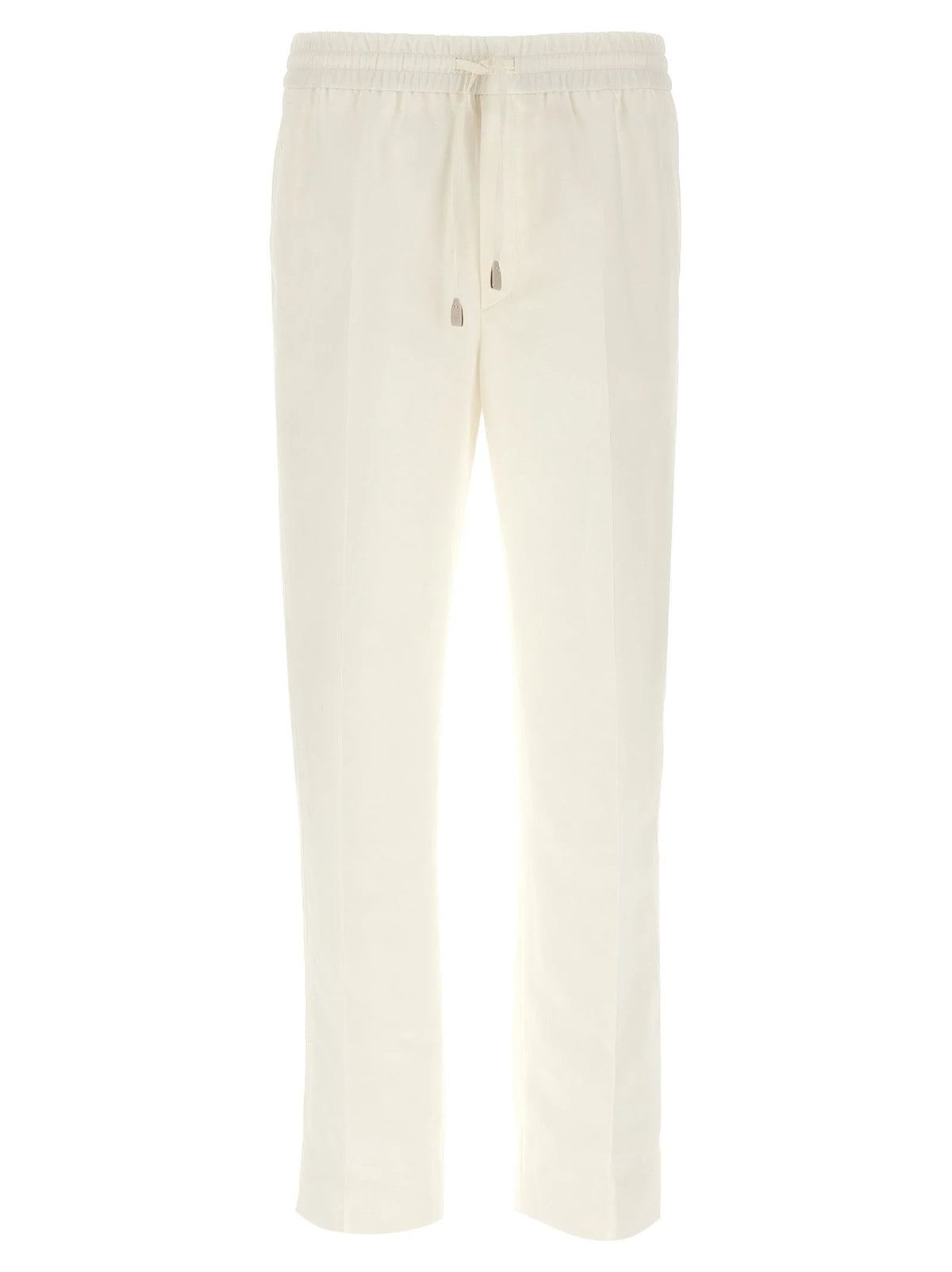 Brioni White Linen Casual Pants - XXL