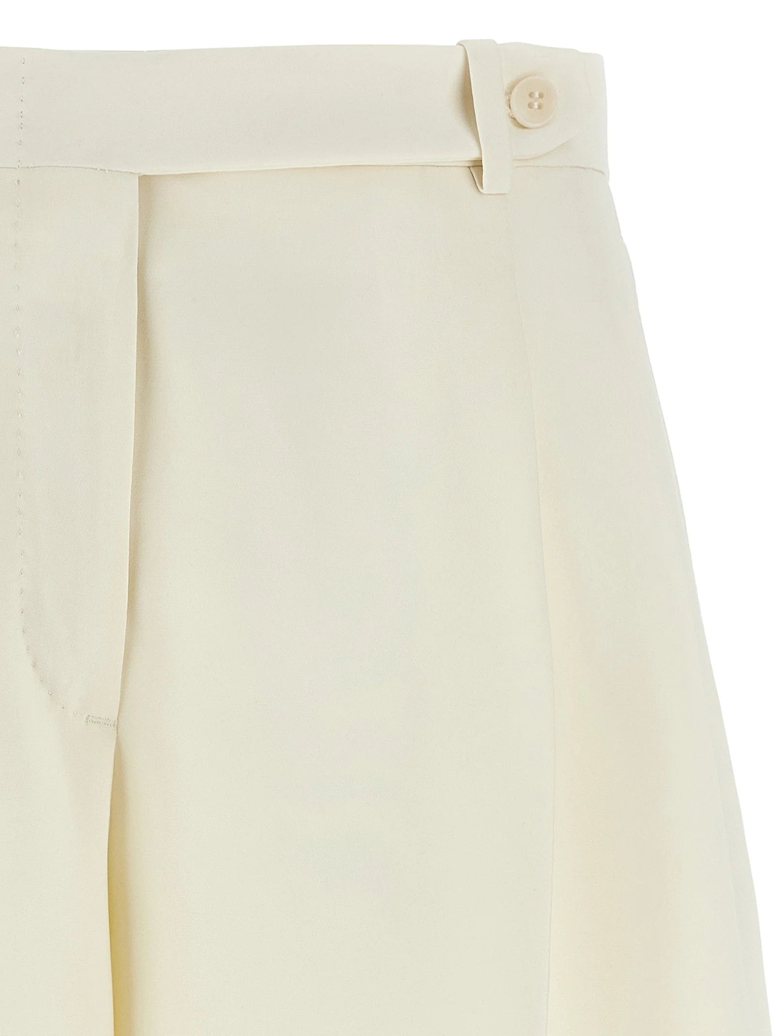 Brioni White Silk Bermuda Shorts
