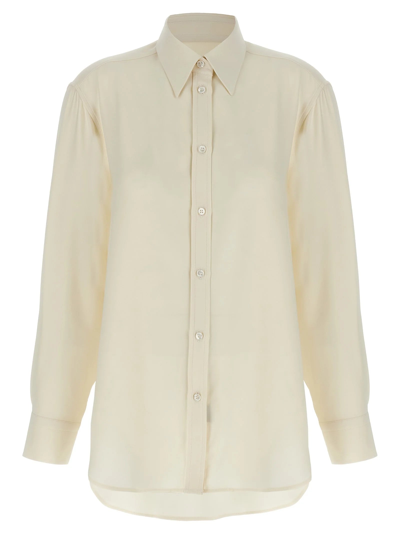 Brioni White Silk Blouse