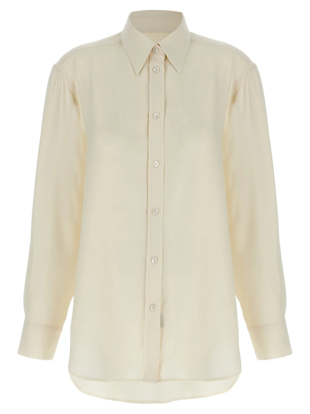 Brioni White Silk Blouse