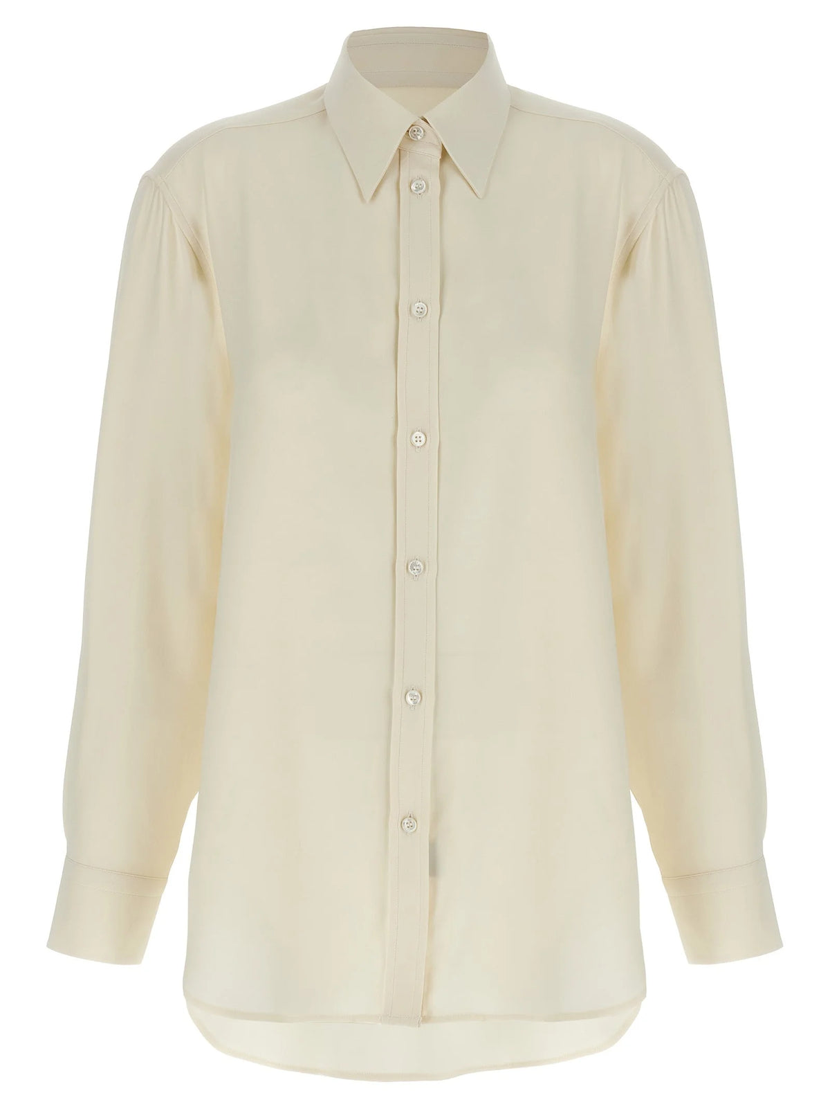 Brioni White Silk Blouse