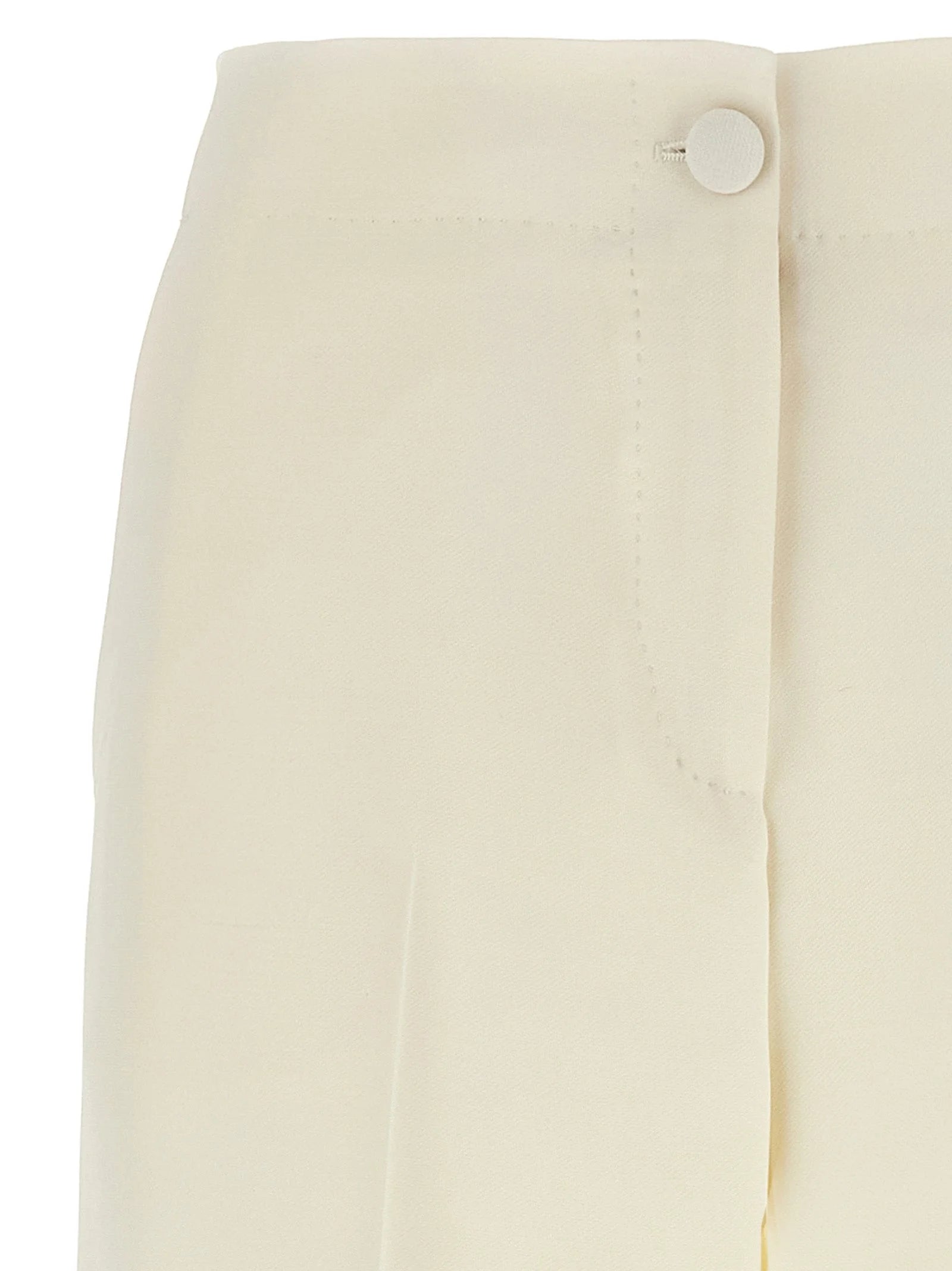 Brioni White Wool Casual Pants