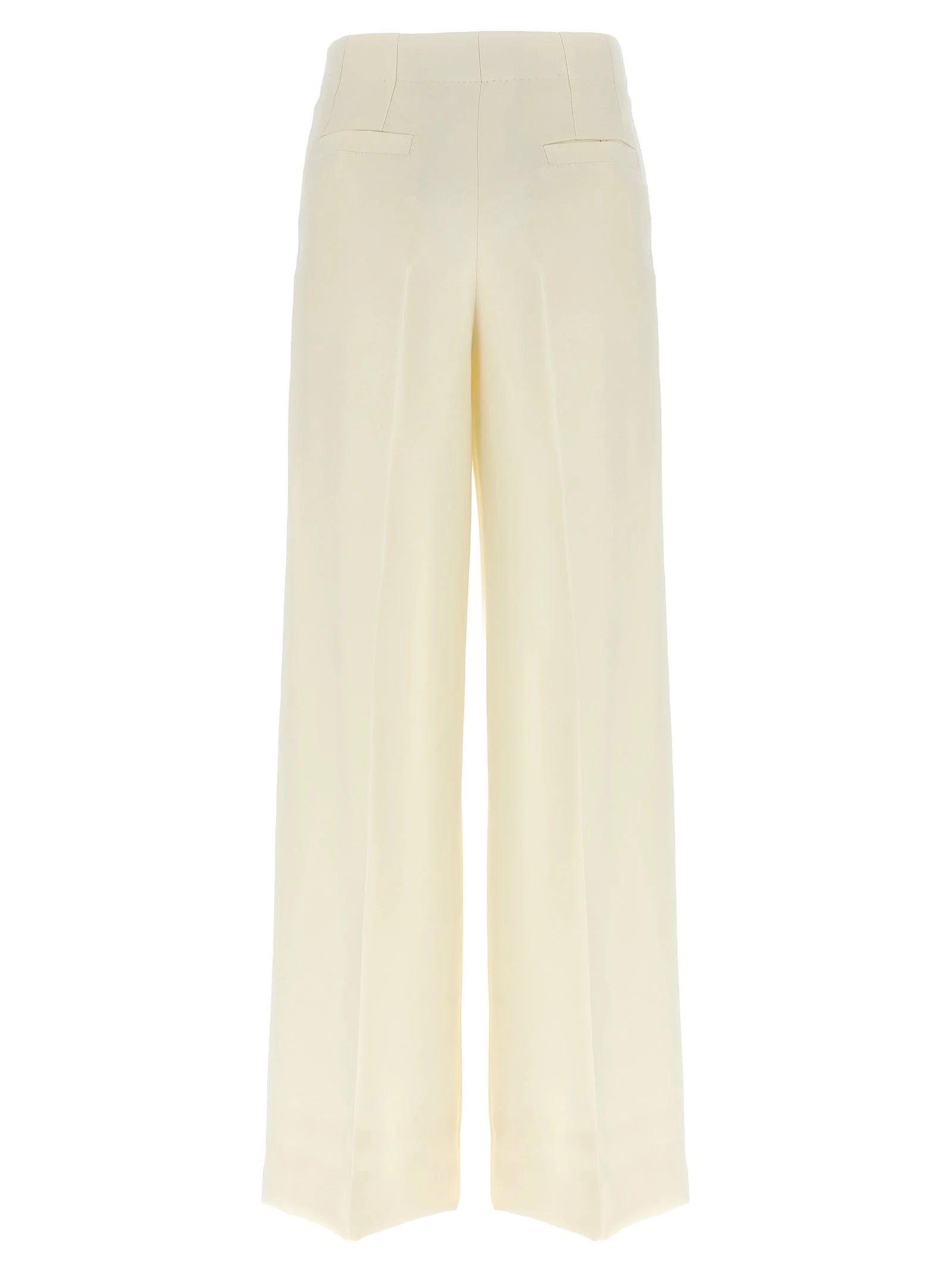 Brioni White Wool Casual Pants