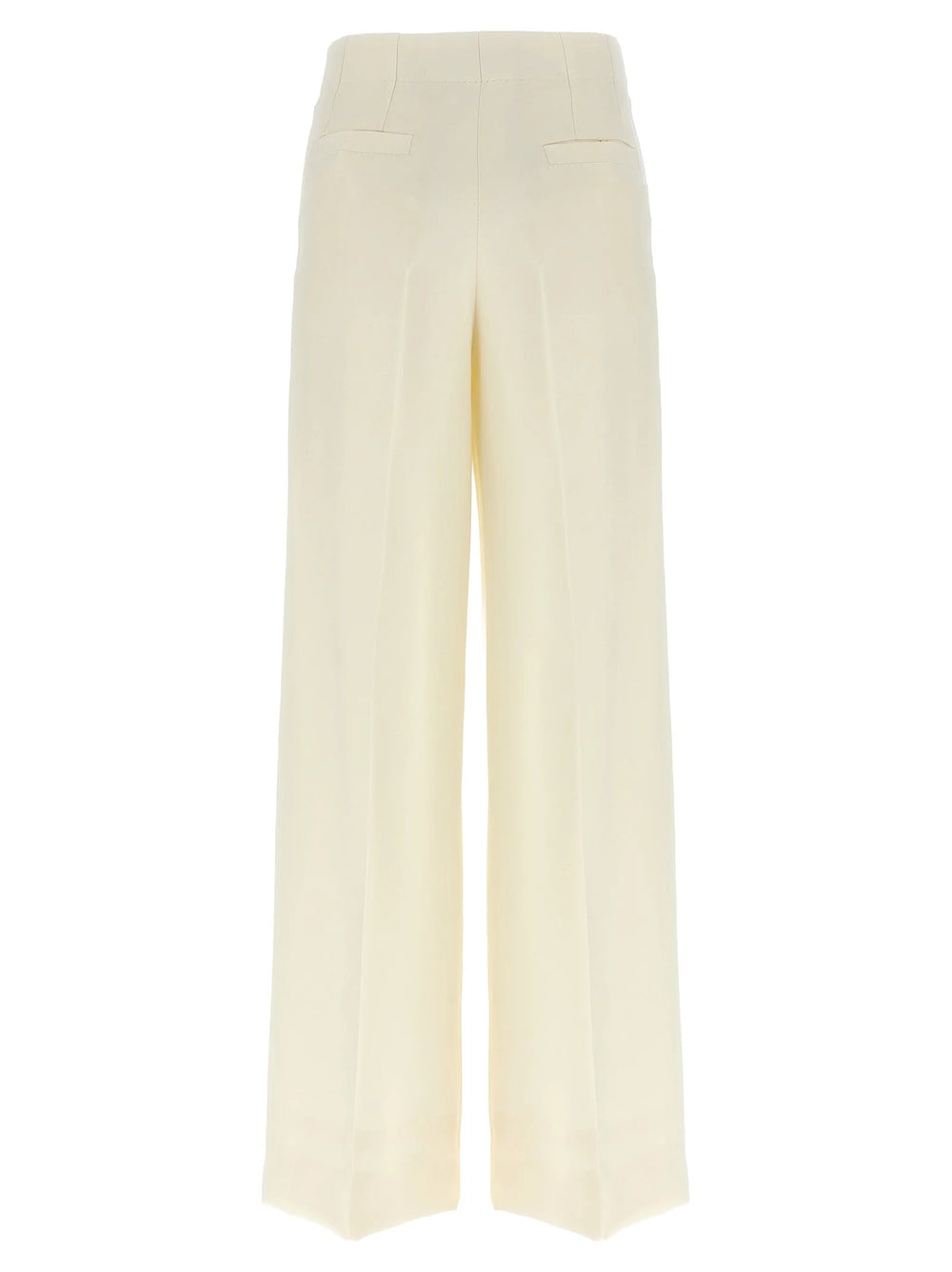 Brioni White Wool Casual Pants
