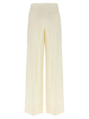 Brioni White Wool Casual Pants
