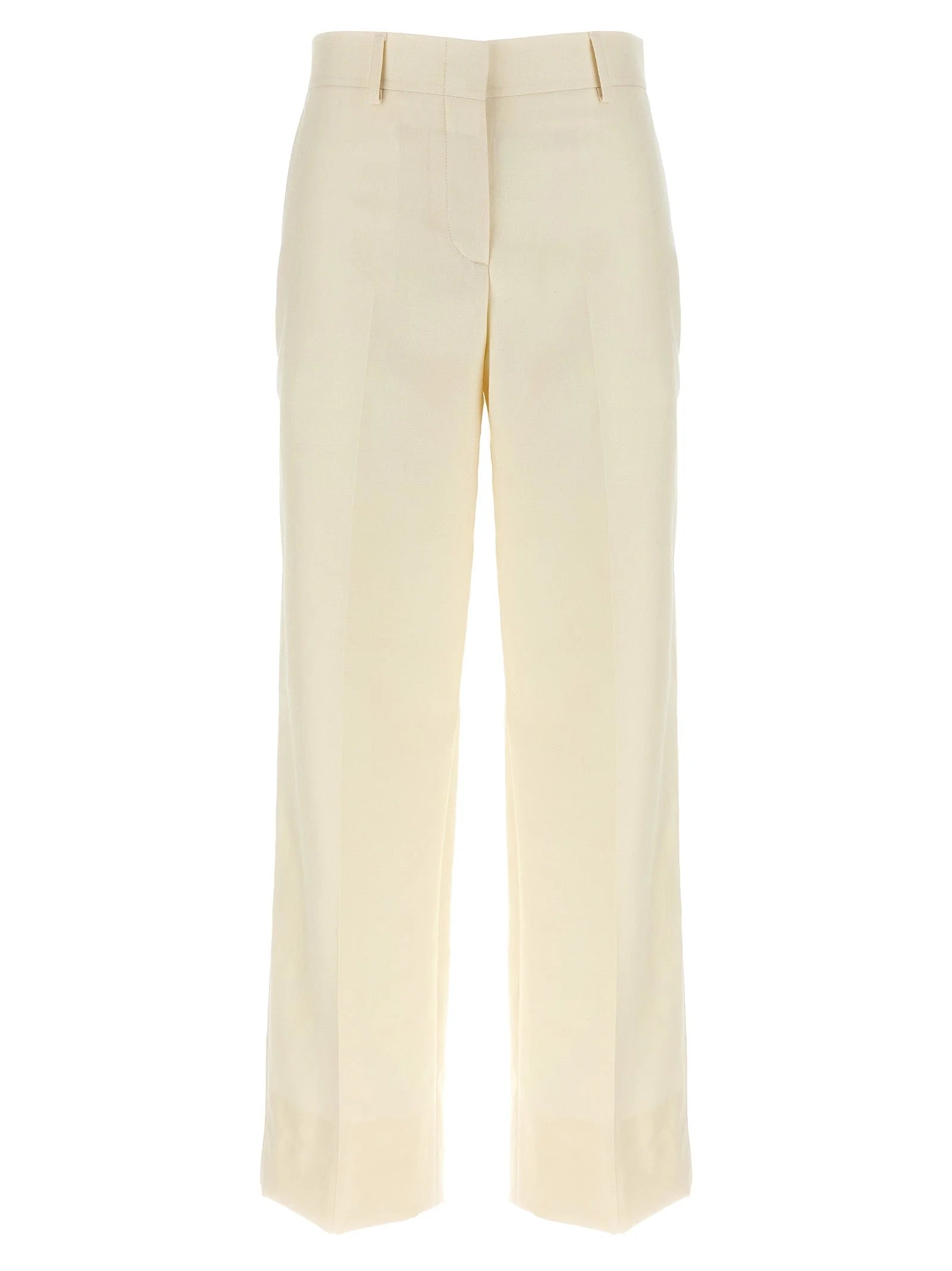 Brioni White Wool Dress Pants