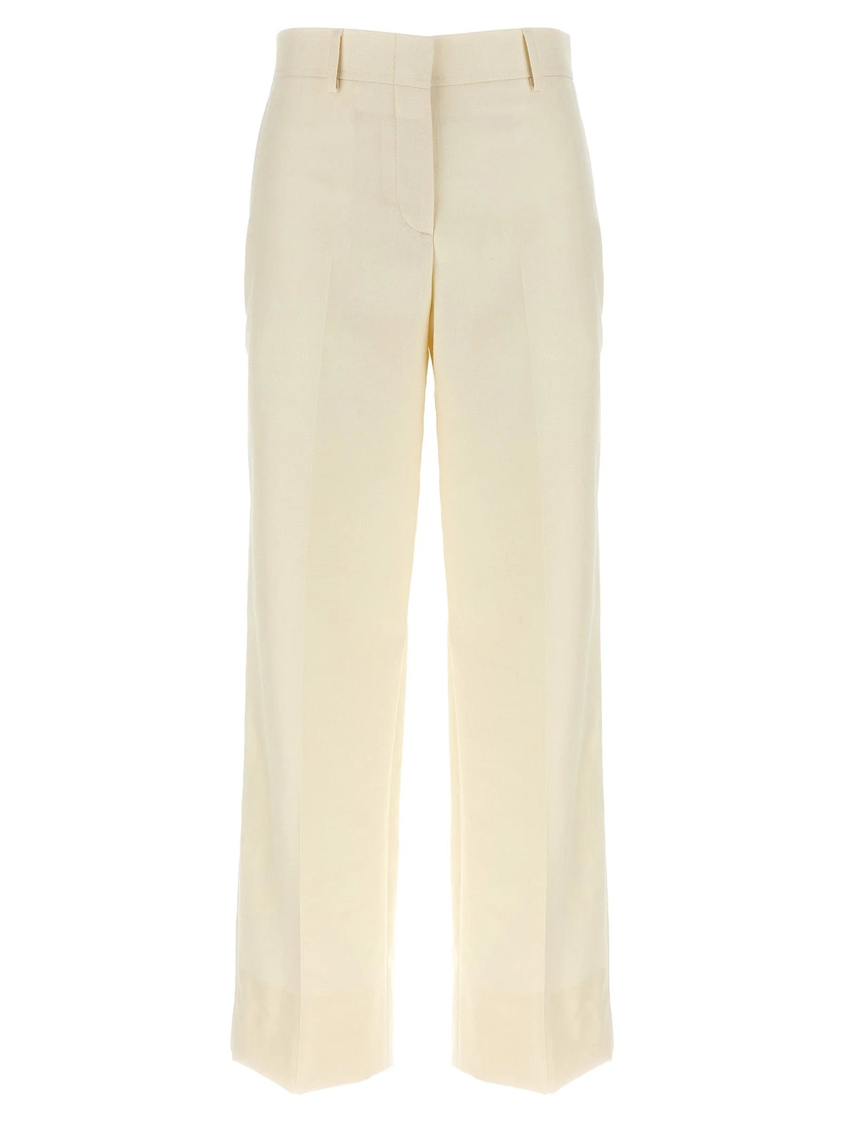Brioni White Wool Dress Pants