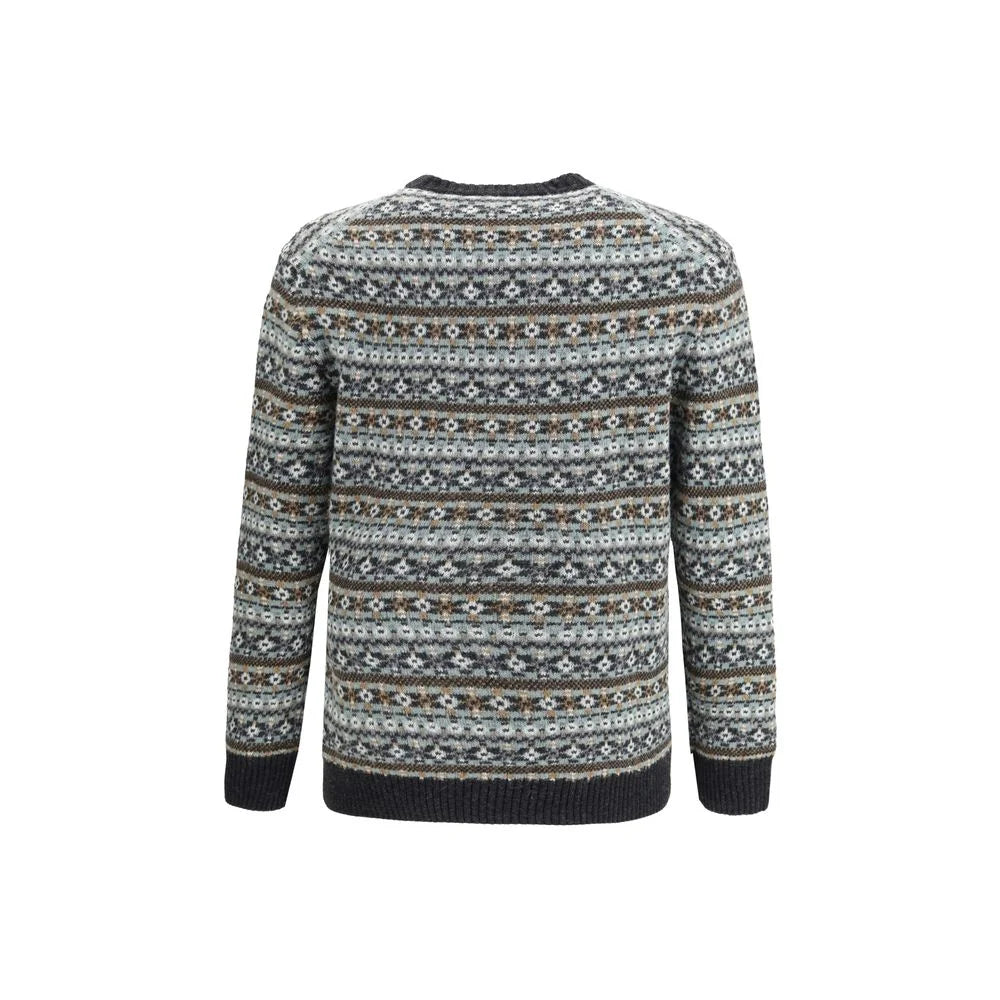 Brooksfield Multicolor Wool Sweatshirt - Sweatshirts