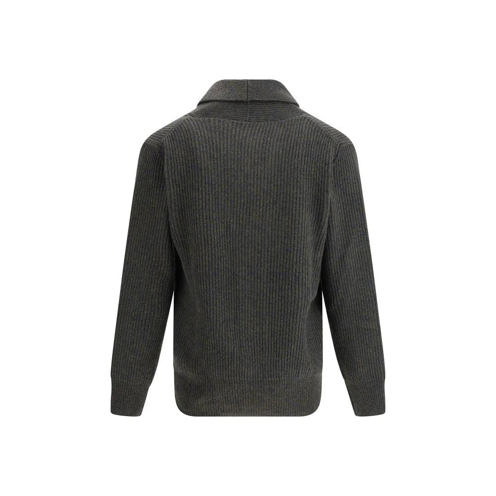 Brooksfield Virgin Wool Shawl-Collar Cardigan - Cardigans