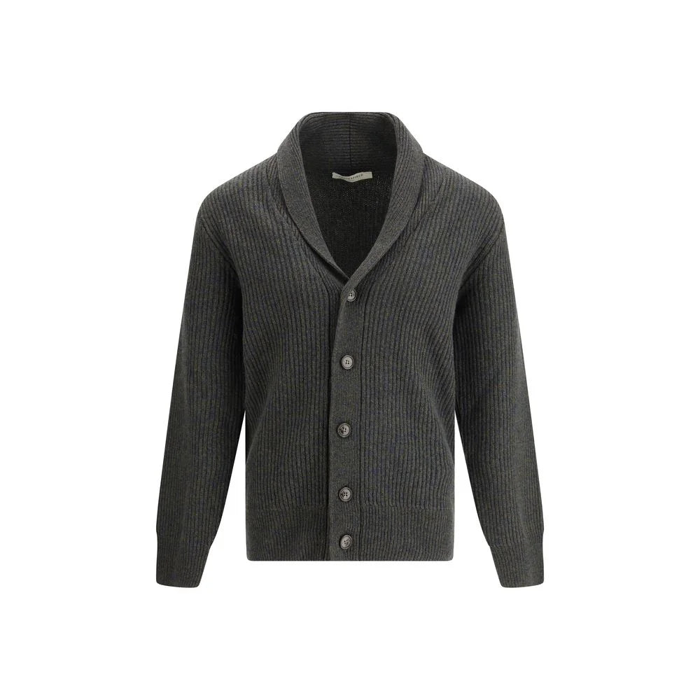 Brooksfield Virgin Wool Shawl-Collar Cardigan - Cardigans