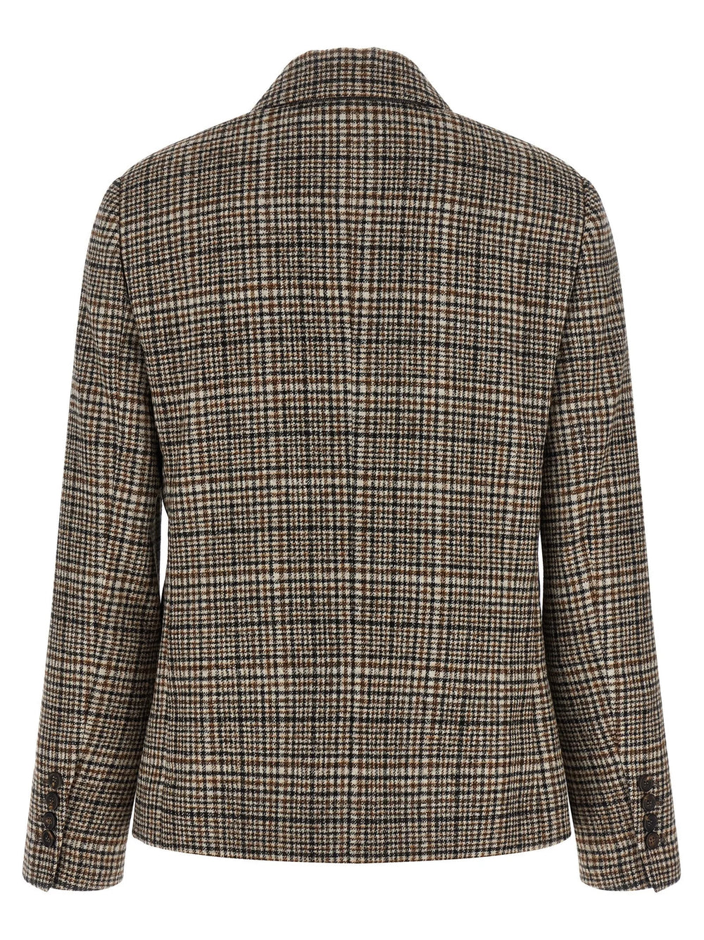 Brunello Cucinelli Beige Alpaca Leather Blazer