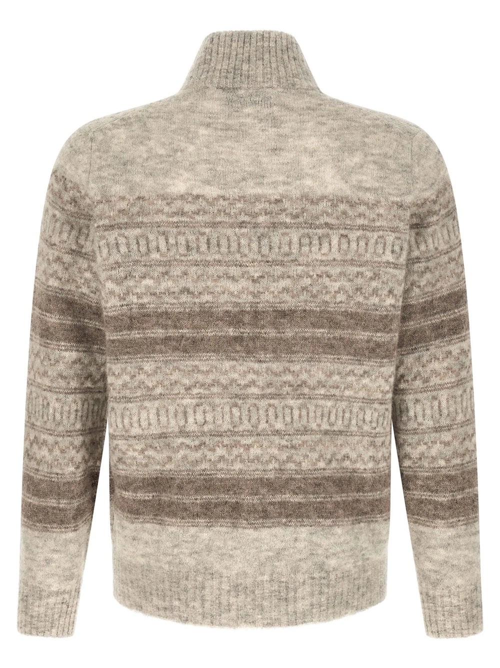 Brunello Cucinelli Beige Alpaca Leather Cardigan