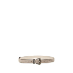Brunello Cucinelli Beige Calf Leather Bos Taurus Regular Belt