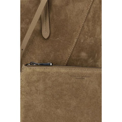 Brunello Cucinelli Beige Calf Leather Bos Taurus Shoulder Bag