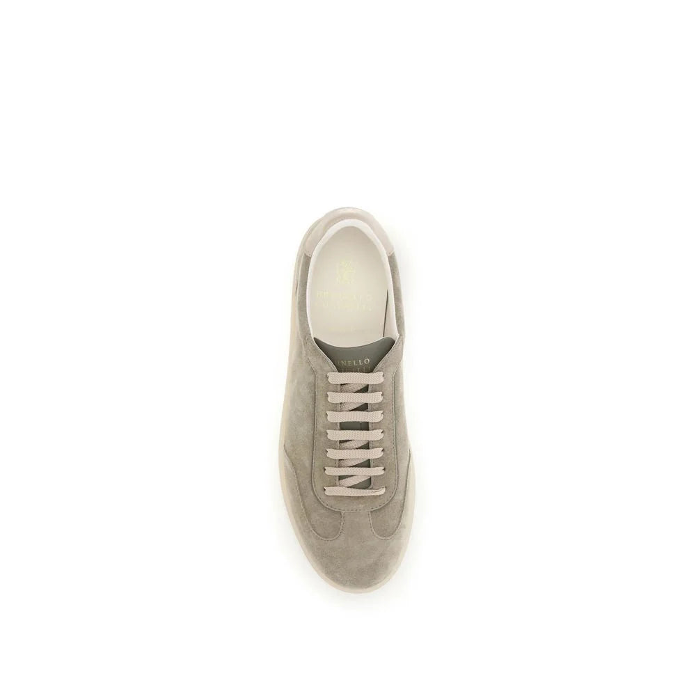 Adidași Brunello Cucinelli Bej din piele de vitel Bos Taurus