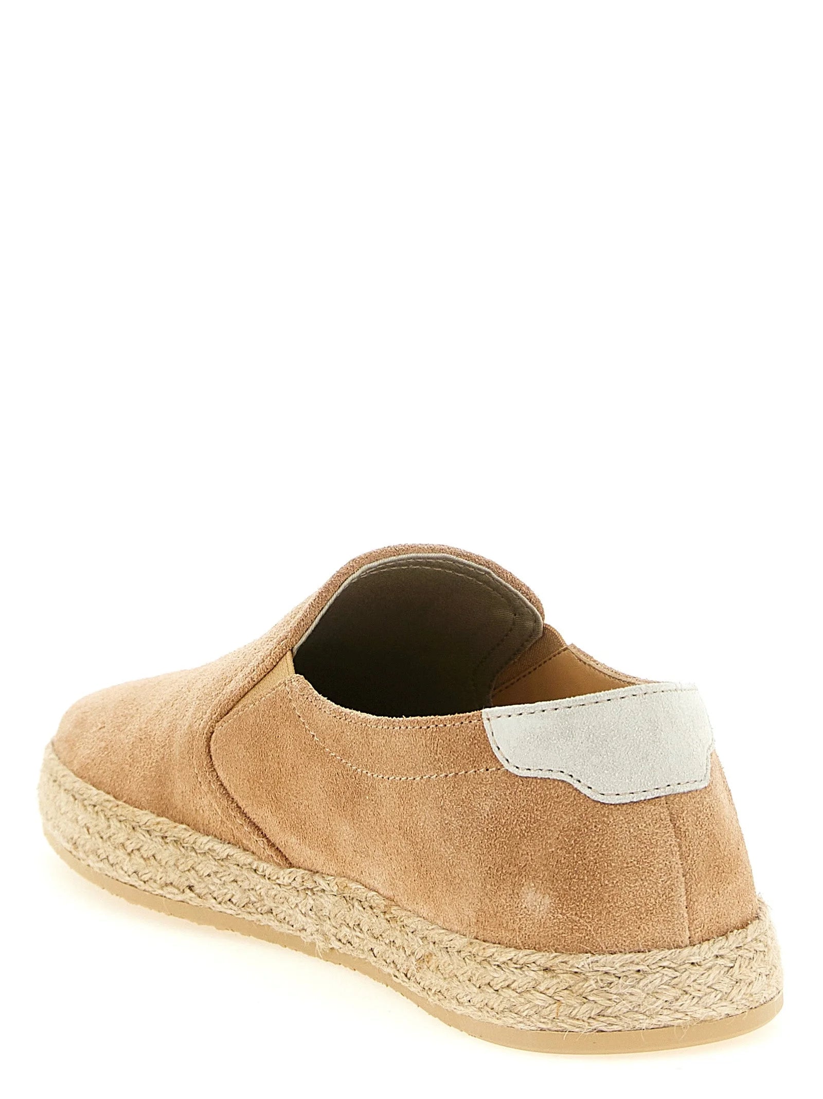 Brunello Cucinelli Beige Calfskin Espadrilles