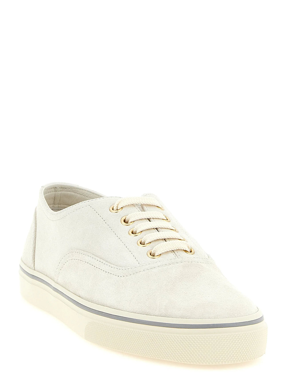 Brunello Cucinelli Beige Calfskin Low Top Sneakers - EU44/US11