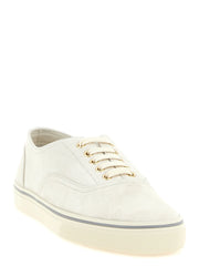 Brunello Cucinelli Beige Calfskin Low Top Sneakers - EU44/US11