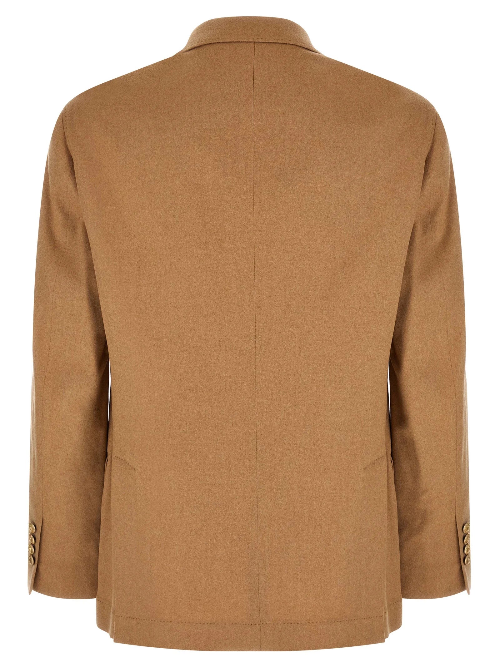 Brunello Cucinelli Beige Camel Hair Blazer