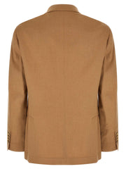 Brunello Cucinelli Beige Camel Hair Blazer
