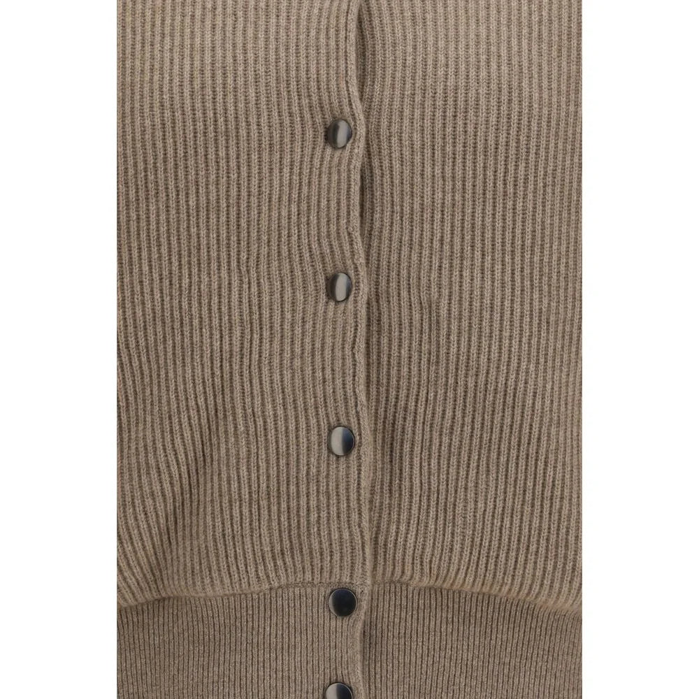 Brunello Cucinelli Beige Cashmere Bomber - M