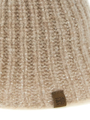 Brunello Cucinelli Beige Cashmere Bucket Hat