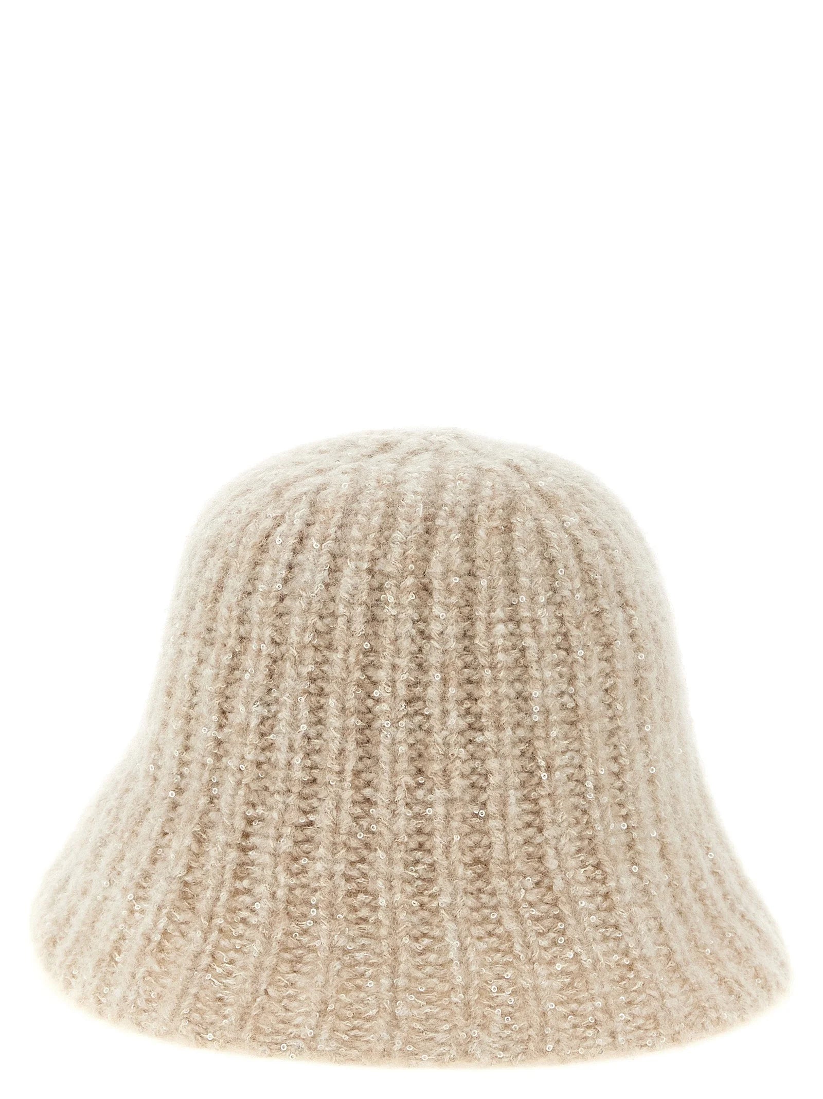 Brunello Cucinelli Beige Cashmere Bucket Hat