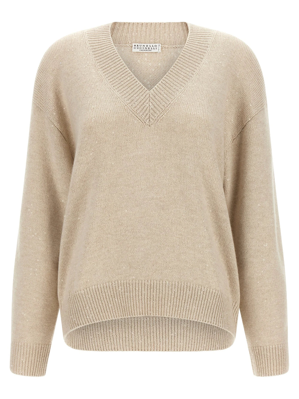 Brunello Cucinelli Beige Cashmere Cardigan